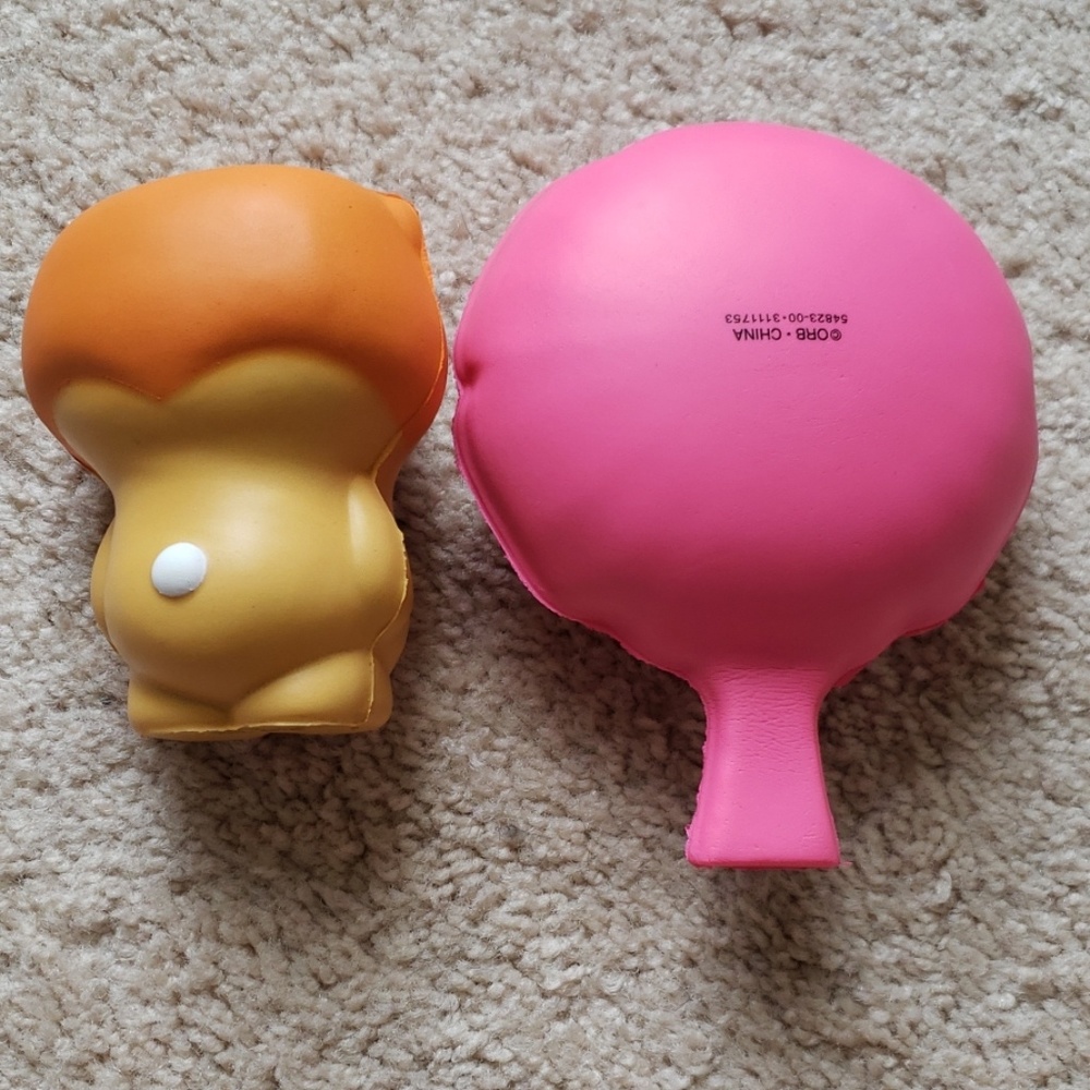 Like new! Squishy Teddy & whoopie cushion set - Picture 2 of 3
